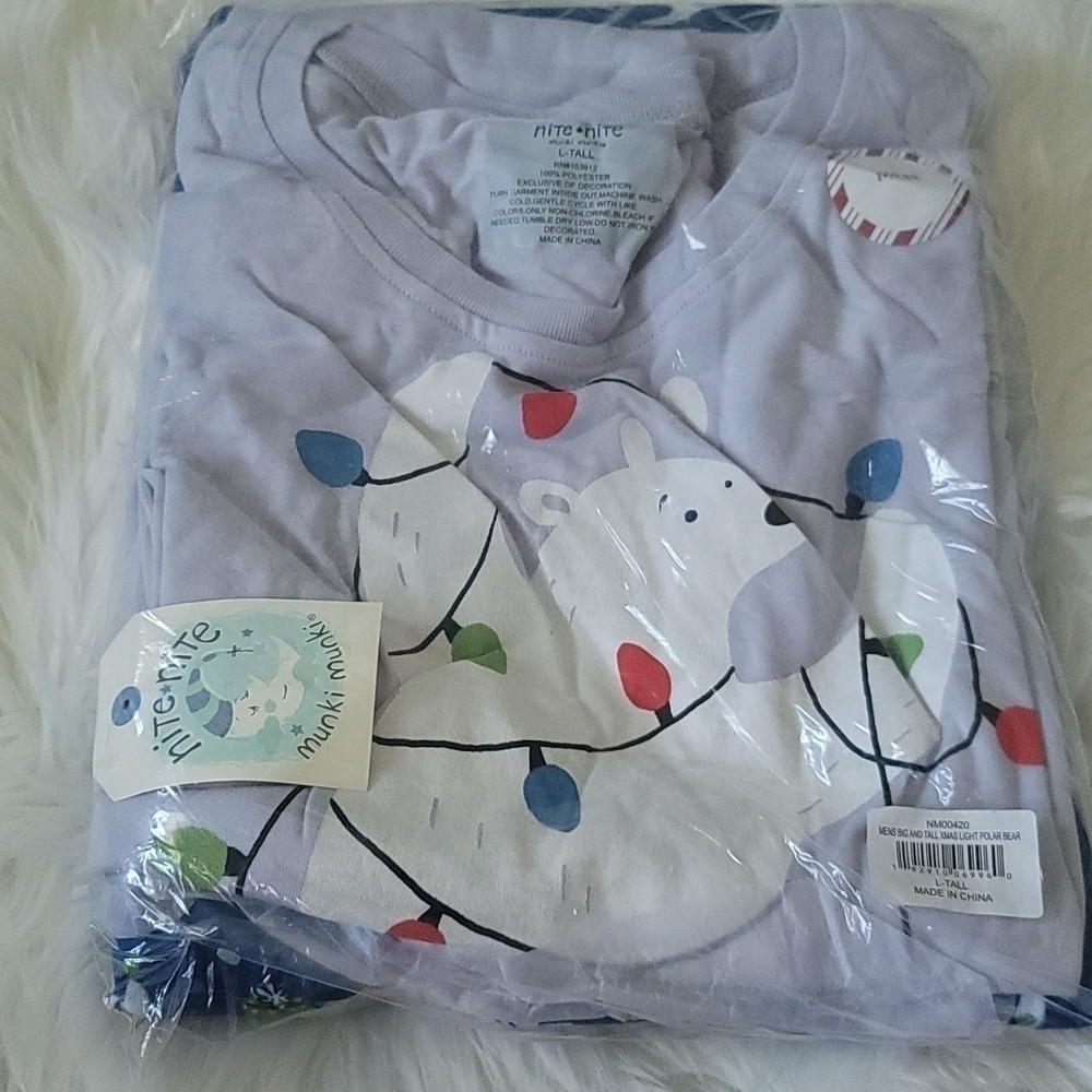 Nite Nite Munki Munki Christmas pajamas set NIP - Picture 4 of 6